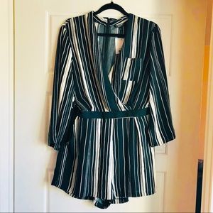Topshop Black and White Romper NWT
